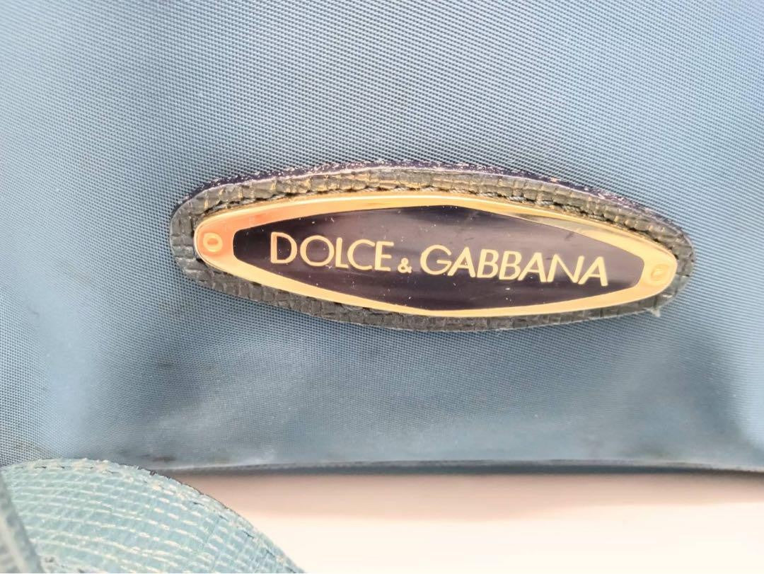 Dolce & Gabbana Shoulder Bag Purse Blue Authentic