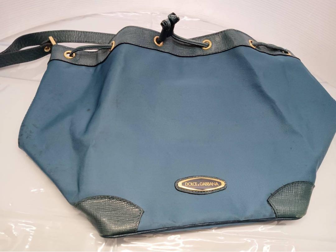 Dolce & Gabbana Shoulder Bag Purse Blue Authentic
