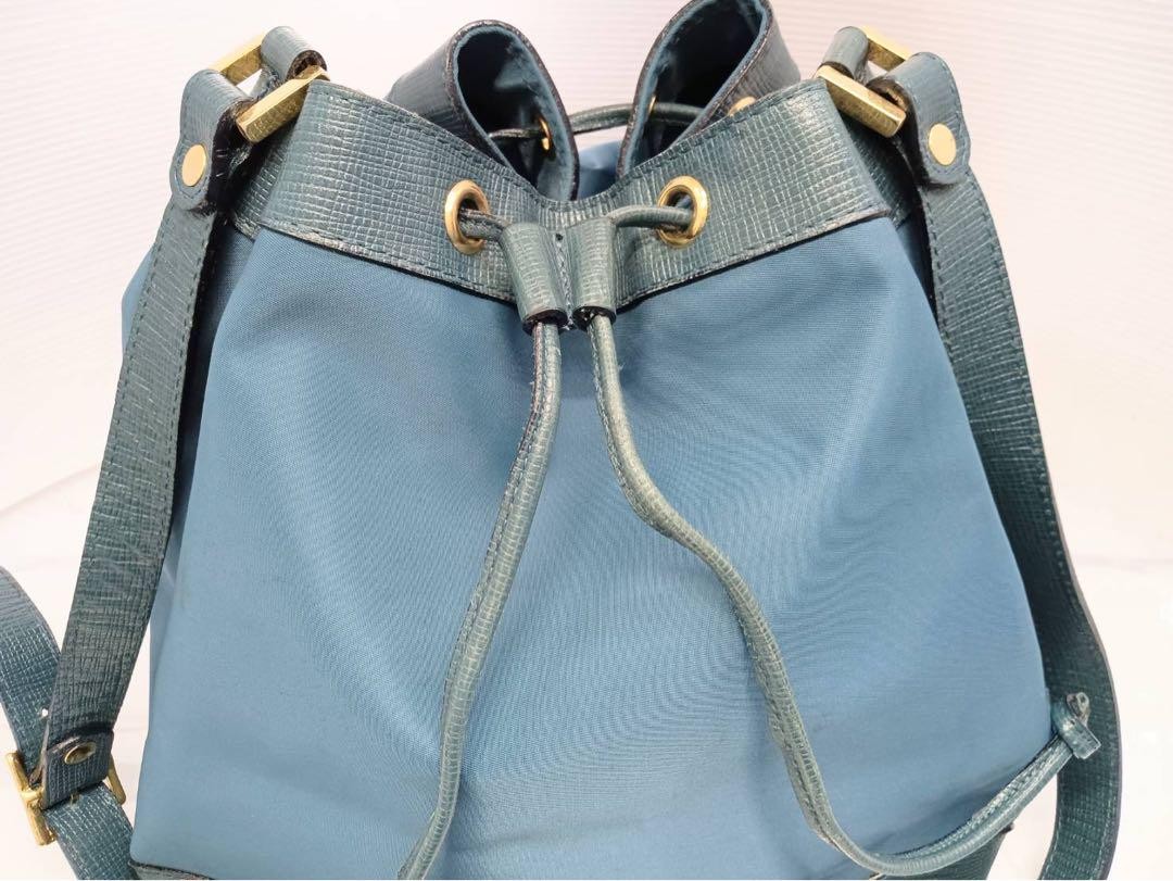 Dolce & Gabbana Shoulder Bag Purse Blue Authentic