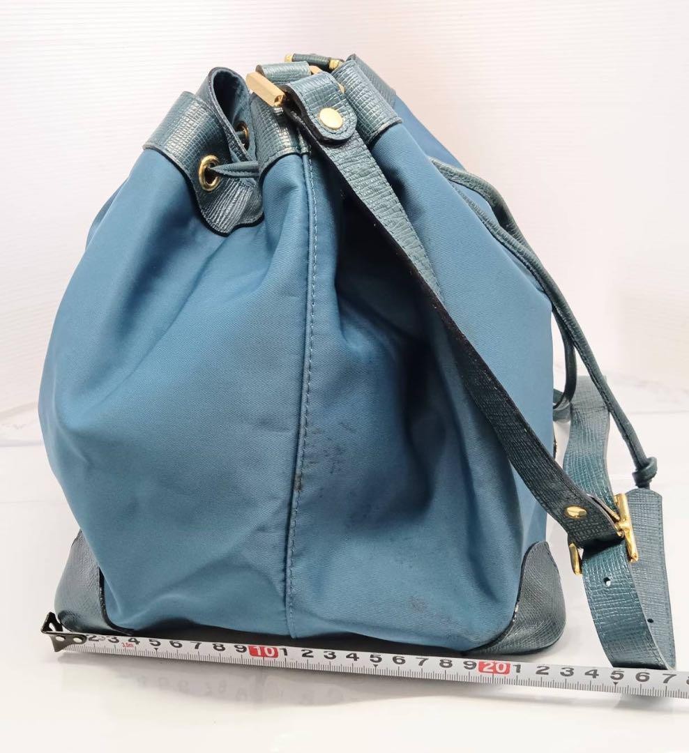 Dolce & Gabbana Shoulder Bag Purse Blue Authentic