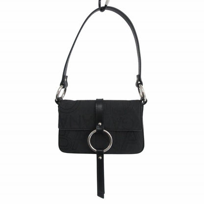 Dolce & Gabbana Hand Bag Tote Purse Nylon Canvas Leather Black Authentic