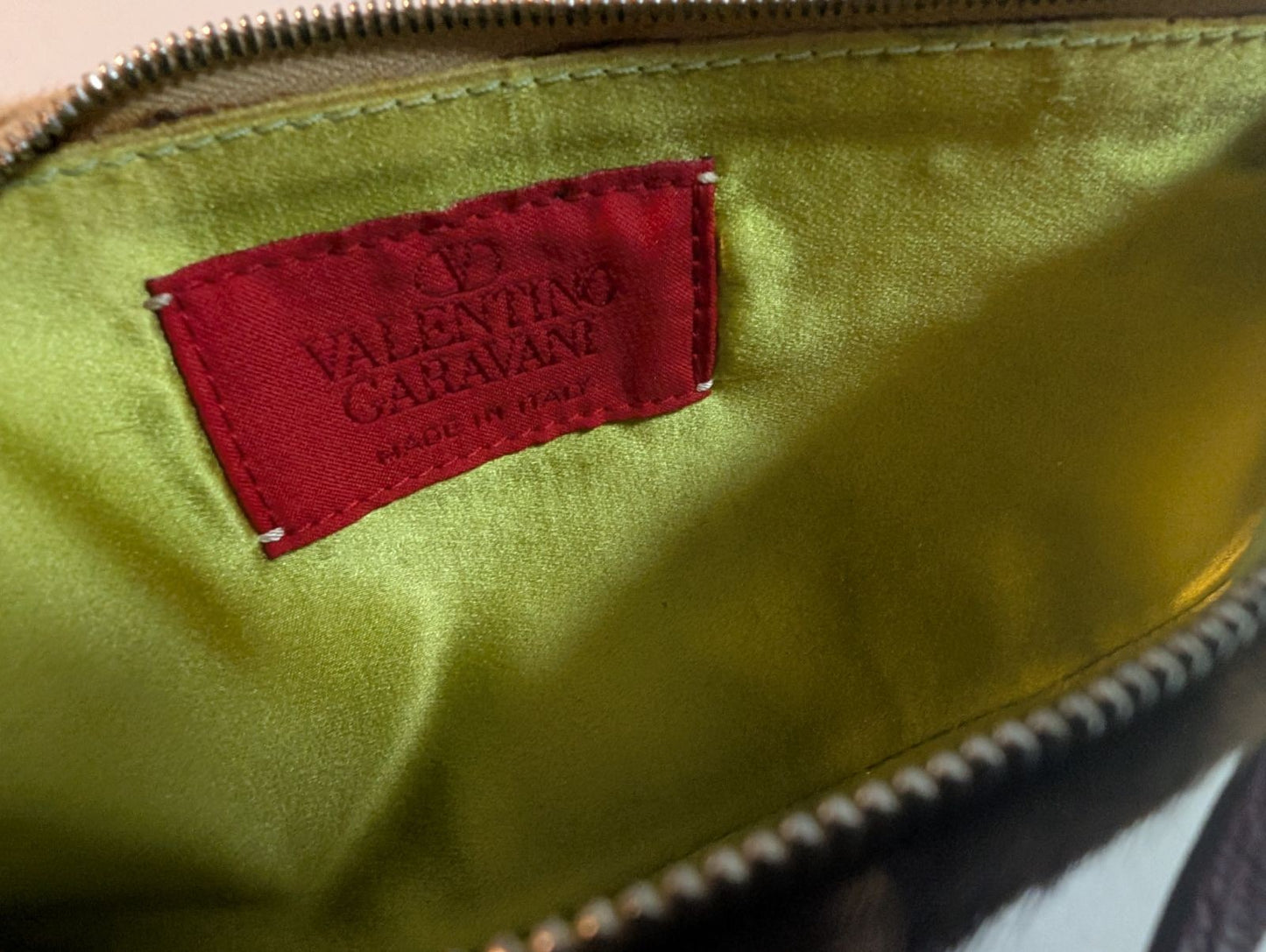 Valentino Garavani Accessory Pouch Hand Bag Tote Purse Authentic