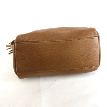 R.Valentino Hand Bag Tote Purse Leather Brown Authentic