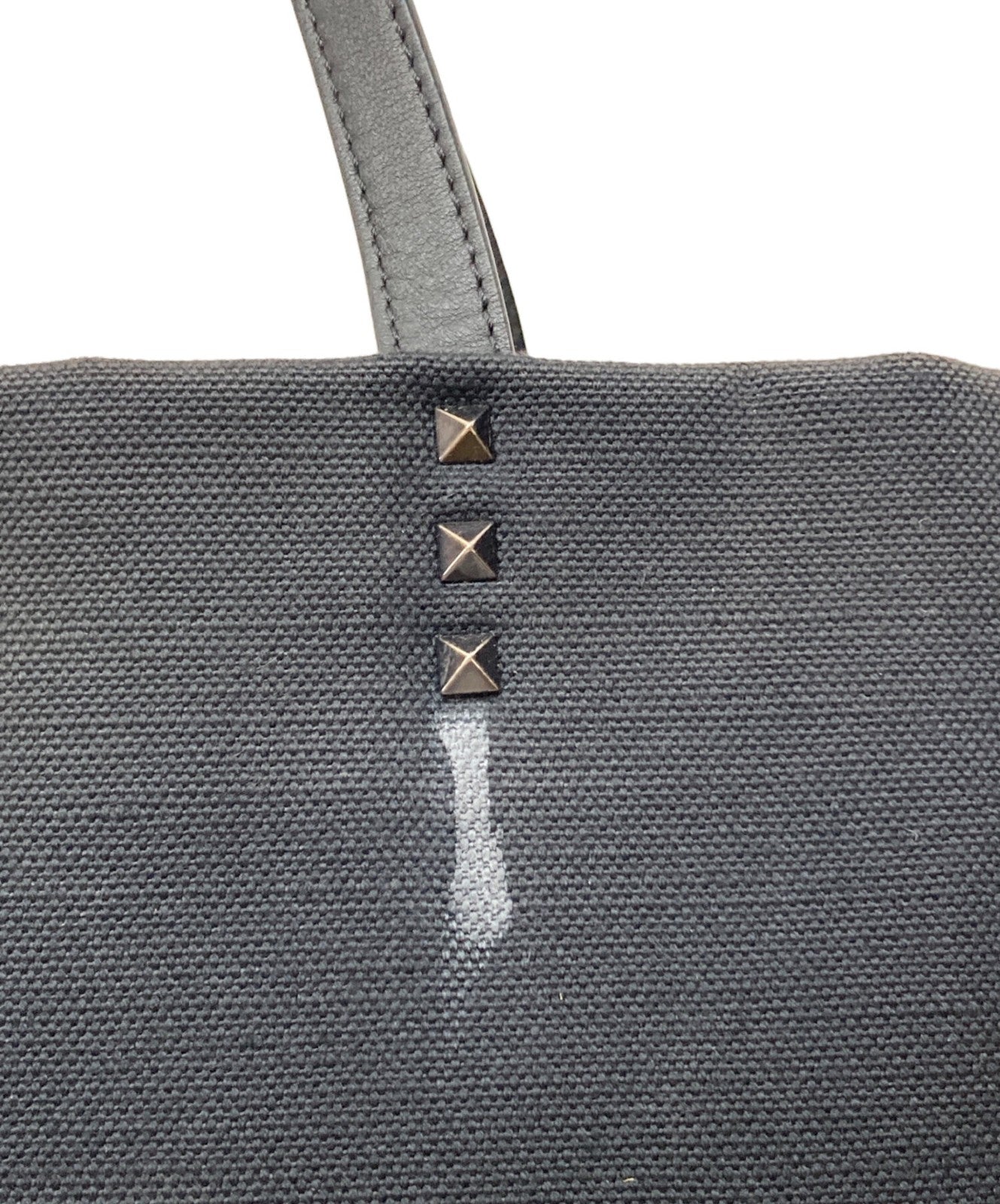 Valentino Garavani Hand Bag Tote Purse VLTN Black Authentic