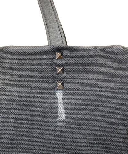 Valentino Garavani Hand Bag Tote Purse VLTN Black Authentic