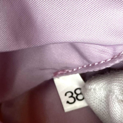 PRADA Accessory Pouch Hand Bag Tote Purse Logo Nylon Light Pink Purple Authentic