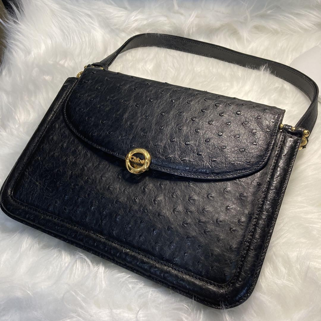 Chloe Shoulder Bag Purse Black Authentic