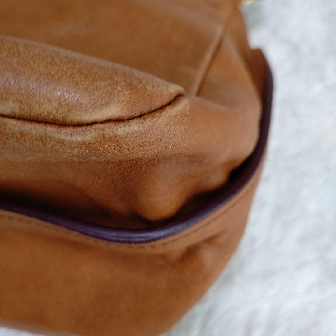 Chloe Hand Shoulder Bag Tote Purse 2way Leather Brown Authentic