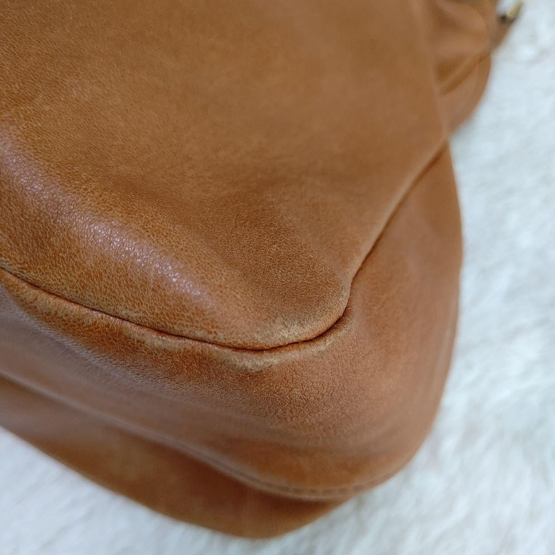 Chloe Hand Shoulder Bag Tote Purse 2way Leather Brown Authentic