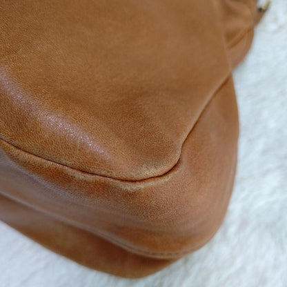 Chloe Hand Shoulder Bag Tote Purse 2way Leather Brown Authentic