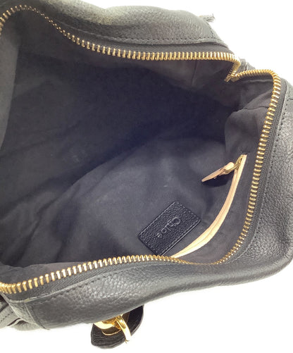 Chloe Hand Bag Tote Bag Paraty 2way Black Authentic