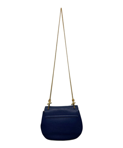 Chloe Shoulder Bag Purse DREW Navy Authentic