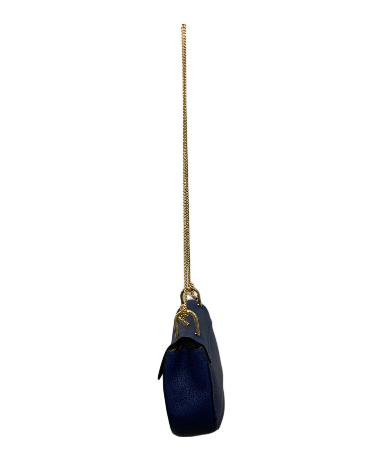 Chloe Shoulder Bag Purse DREW Navy Authentic