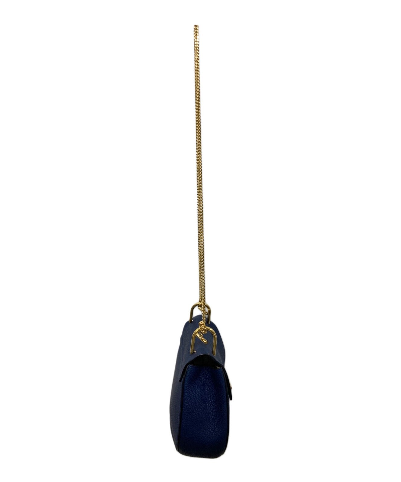 Chloe Shoulder Bag Purse DREW Navy Authentic