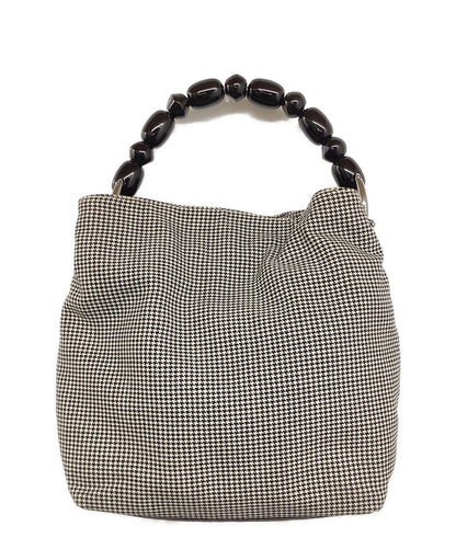 Christian Dior Hand Bag Tote Purse Gray Authentic