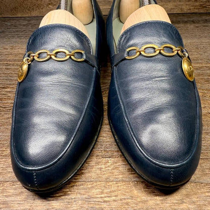 Christian Dior Flat Shoes Pumps Heel EU 35.5 US 5.5 Navy Authentic