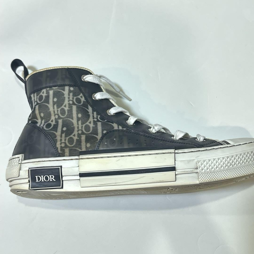 Christian Dior Sneakers Shoes High-cut Oblique EU 42 US 9 Authentic