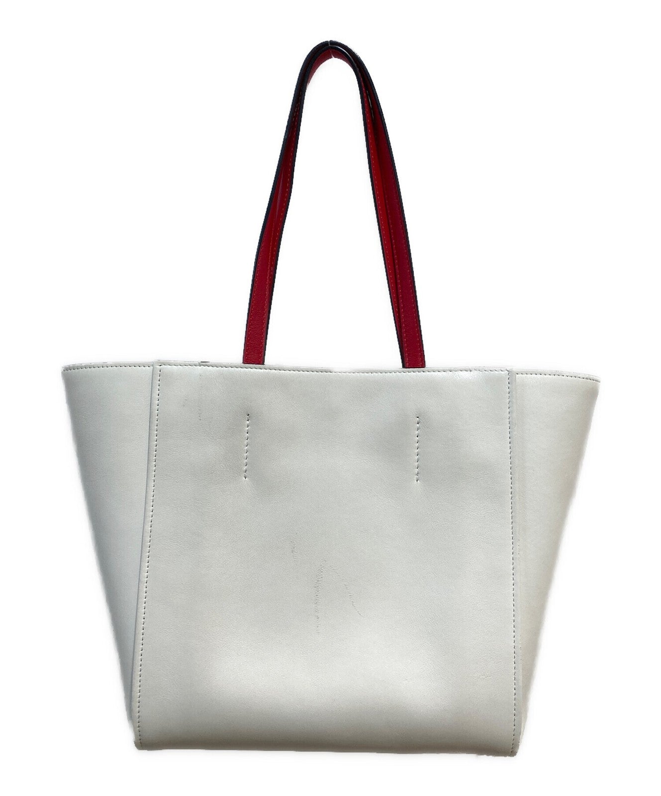 Alexander McQueen Hand Bag Tote Purse Leather Red Authentic