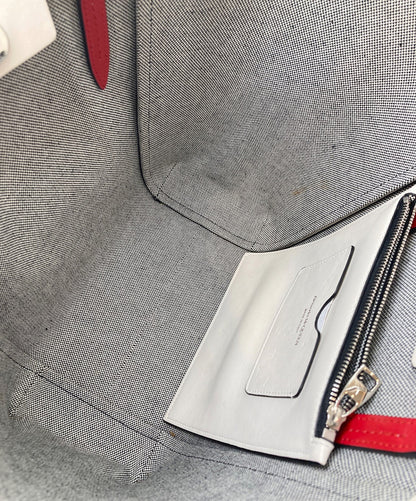 Alexander McQueen Hand Bag Tote Purse Leather Red Authentic