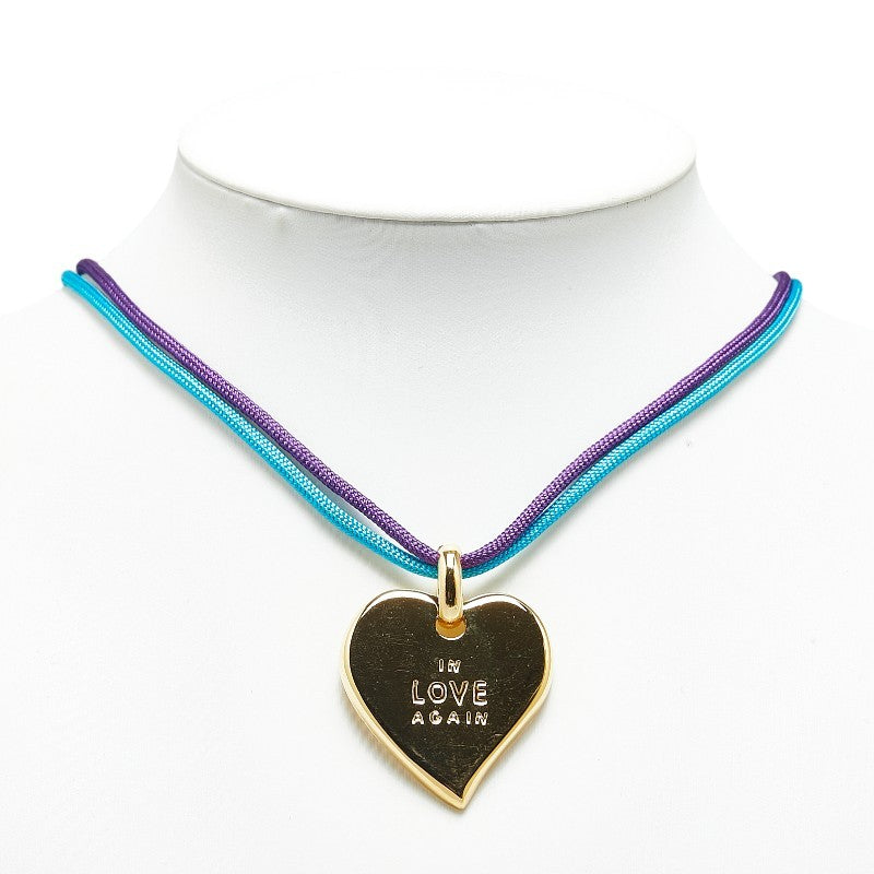 Saint Laurent Necklace Pendant Heart IN LOVE AGAIN Gold Authentic