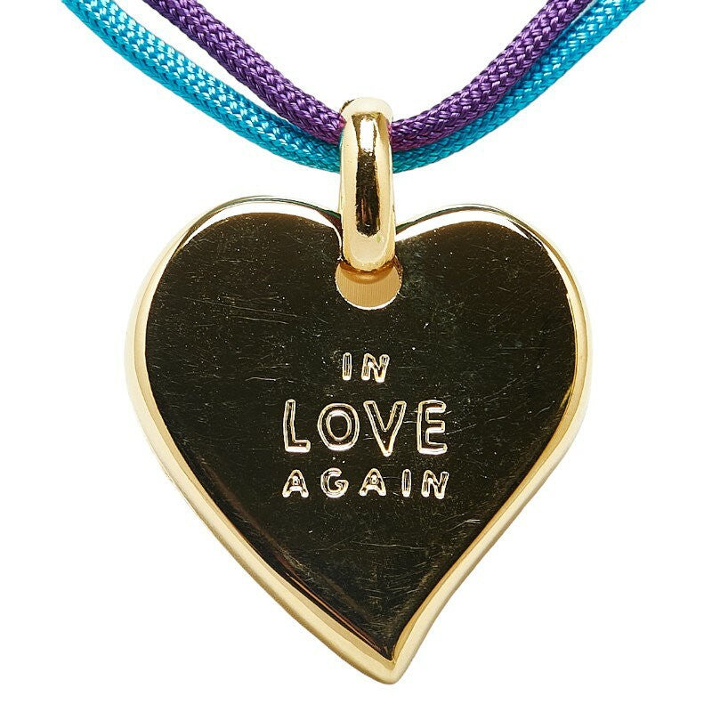 Saint Laurent Necklace Pendant Heart IN LOVE AGAIN Gold Authentic
