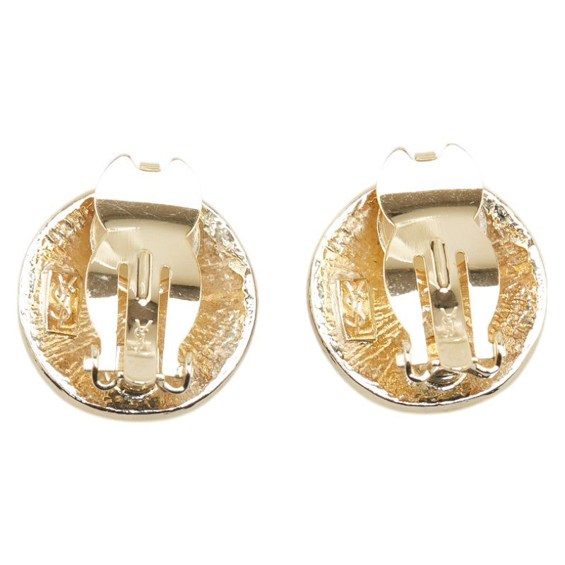Saint Laurent Earrings YSL Cassandra Gold Authentic