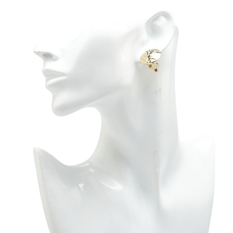 Saint Laurent Earrings YSL Cassandra Gold Authentic