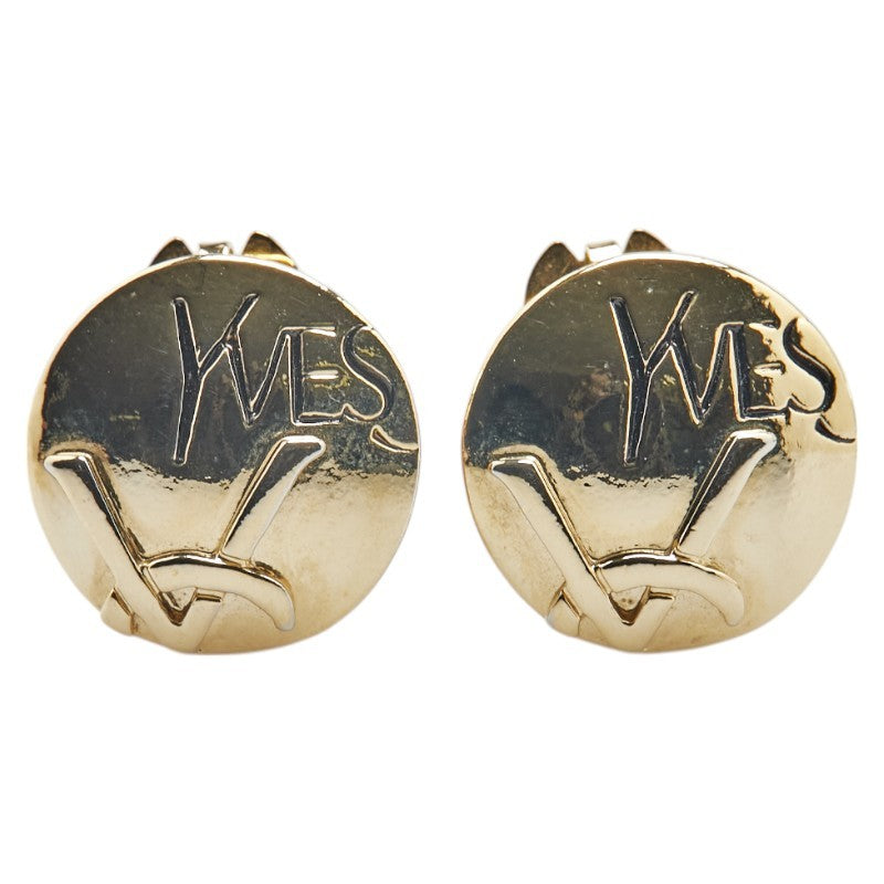 Saint Laurent Earrings YSL Cassandra Gold Authentic