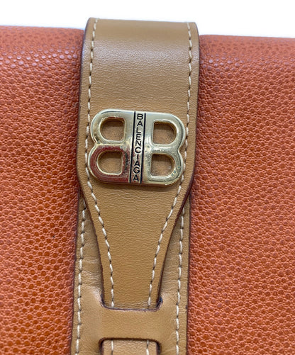 BALENCIAGA Shoulder Bag Purse BB Brown Authentic