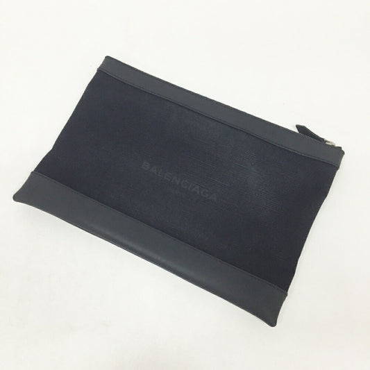 BALENCIAGA Clutch Bag Second Bag Black Authentic