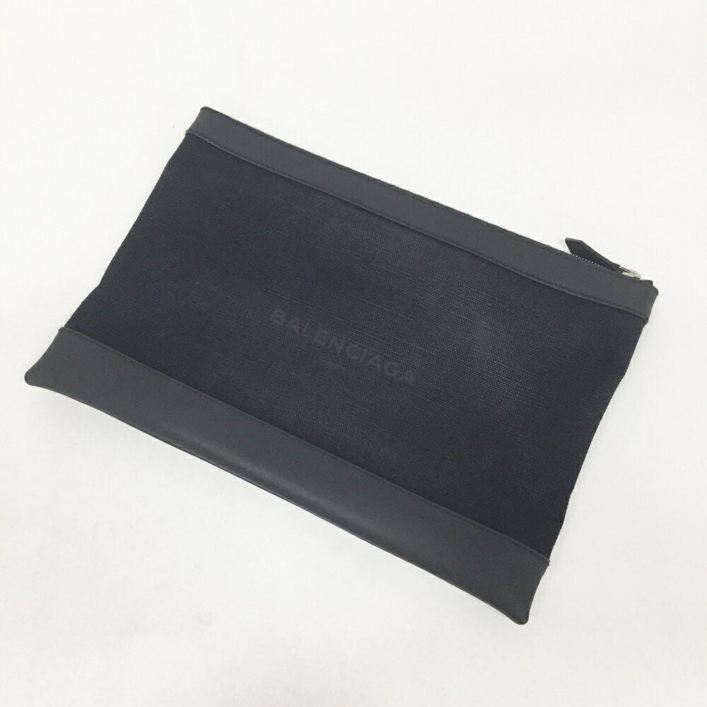 BALENCIAGA Clutch Bag Second Bag Black Authentic