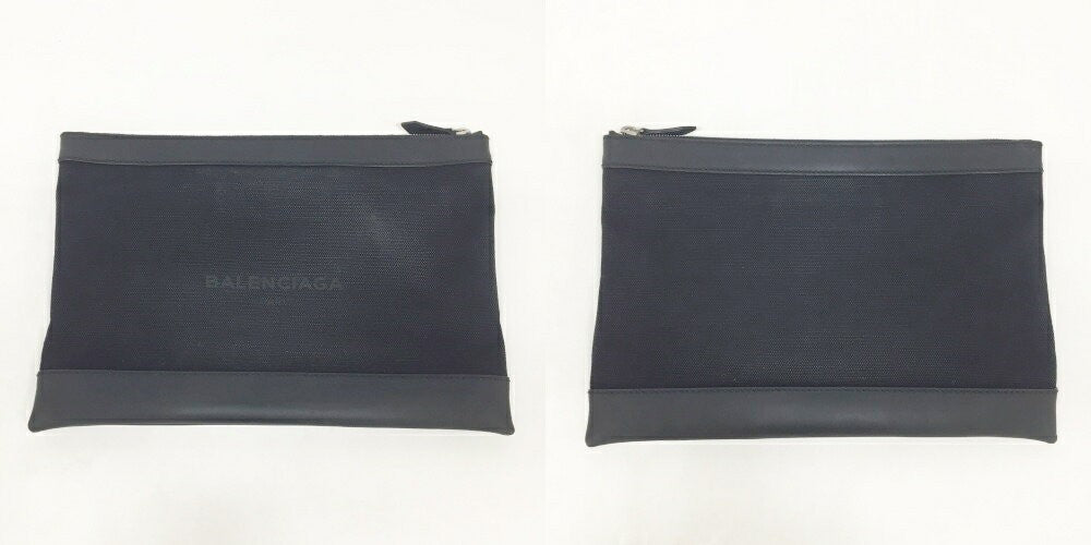 BALENCIAGA Clutch Bag Second Bag Black Authentic