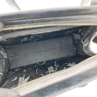 Salvatore Ferragamo shoulder bag Purse VARA RIBBON Black Authentic Leather