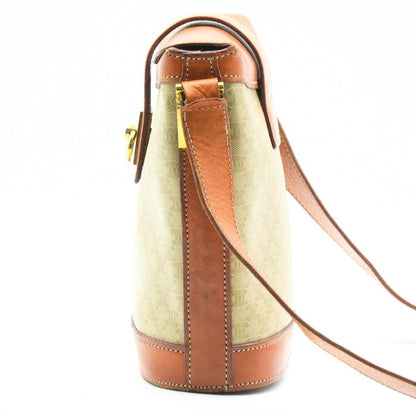 CELINE Macadam Purse Gancini bucket shoulder bag Leather PVC Used Unisex