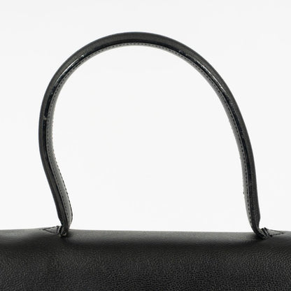 GIVENCHY Hand Bag Purse 4G logo Grained leather Authentic Black Women's Used