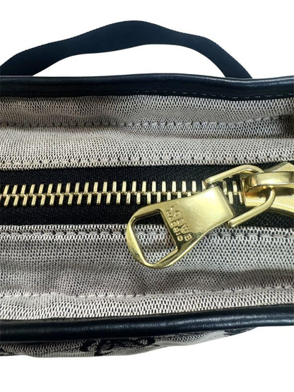 LOEWE shoulder bag  Anagram Purse Canvas Leather  Black Authentic Women's  Used