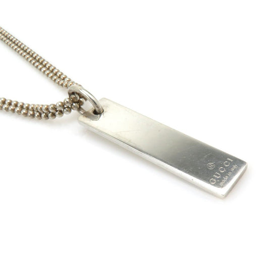 GUCCI Necklace Pendant Silver 925 Unisex Accessory Authentic