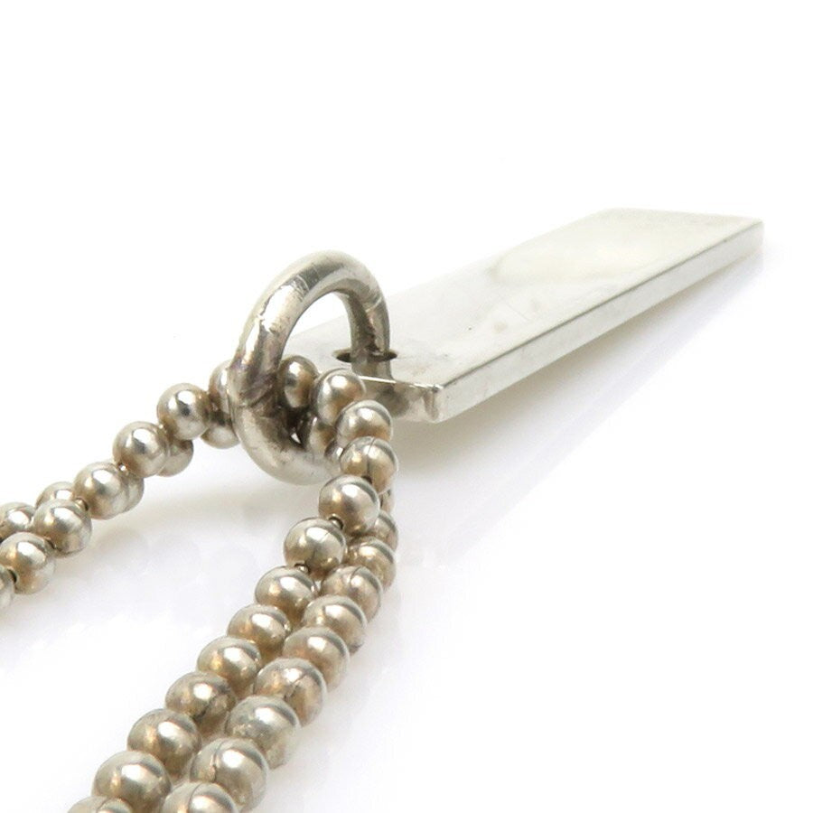 GUCCI Necklace Pendant Silver 925 Unisex Accessory Authentic