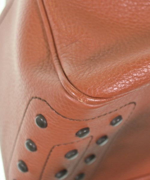TOD'S Hand Shoulder Bag Tote Purse Leather Brown Authentic