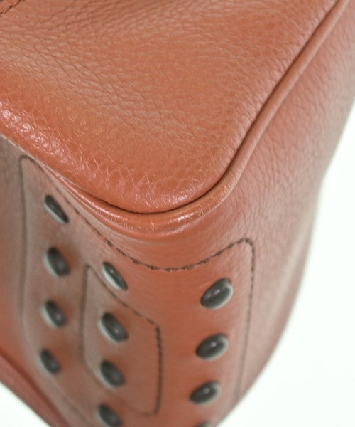 TOD'S Hand Shoulder Bag Tote Purse Leather Brown Authentic