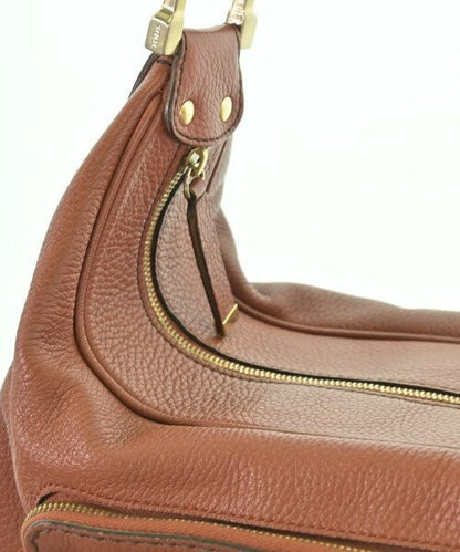 TOD'S Hand Shoulder Bag Tote Purse Leather Brown Authentic