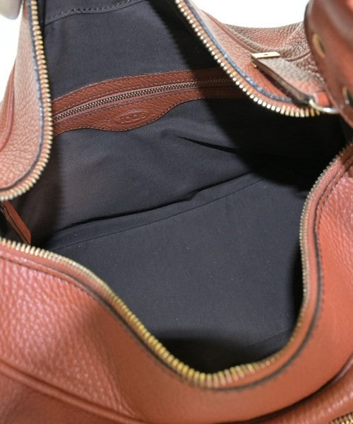 TOD'S Hand Shoulder Bag Tote Purse Leather Brown Authentic