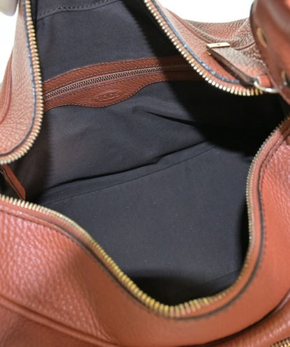TOD'S Hand Shoulder Bag Tote Purse Leather Brown Authentic