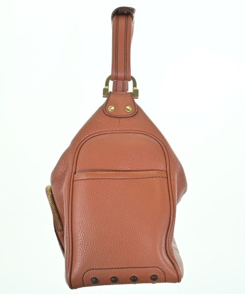 TOD'S Hand Shoulder Bag Tote Purse Leather Brown Authentic
