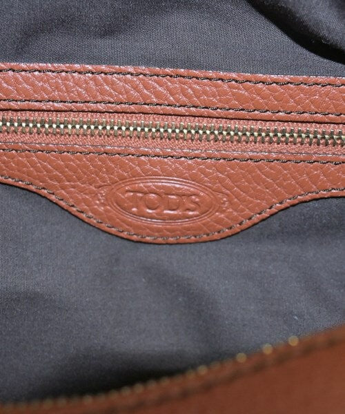 TOD'S Hand Shoulder Bag Tote Purse Leather Brown Authentic