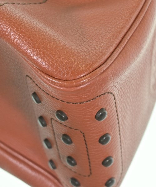 TOD'S Hand Shoulder Bag Tote Purse Leather Brown Authentic