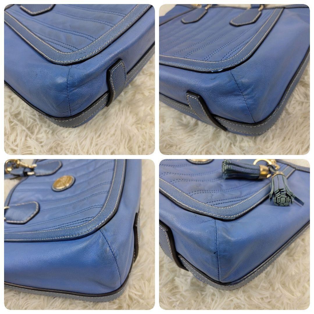 CELINE Hand Bag Tote Purse Horse carriage Leather Authentic