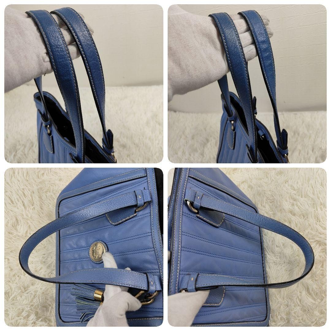 CELINE Hand Bag Tote Purse Horse carriage Leather Authentic