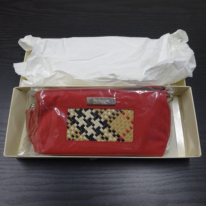 BURBERRYS BLUE LABEL Accessory Pouch Hand Pouch Nova Check Authentic