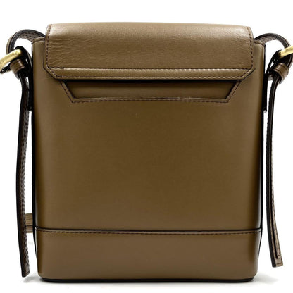 BURBERRY Shoulder Bag Purse Nova Check Leather Light Brown Authentic
